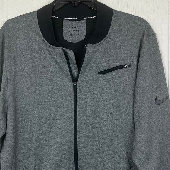 Nike Basketball Dri-Fit Jacket men’s XL full zip, side zippers Vented in back - Picture 2 of 8